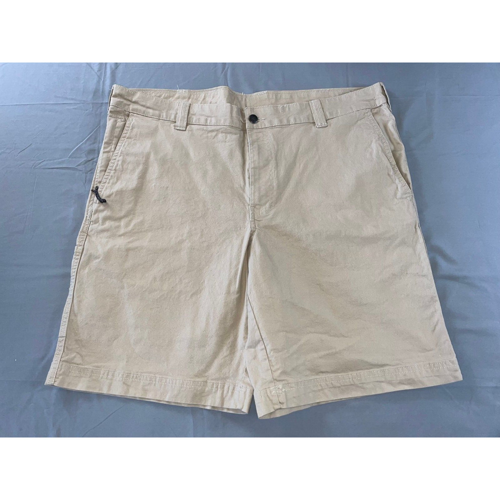 Columbia Regular Fit Stretch Cotton Canvas Hiking Shorts With Zip Pocket. 40 EUC